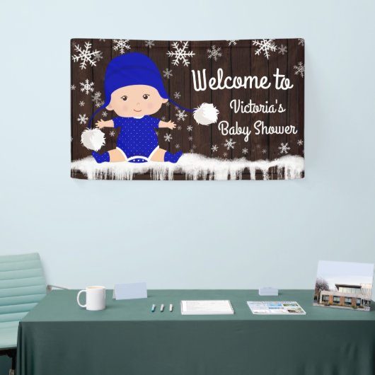 Winter Baby's Cold Outdoor Baby Duschbanner Banner (Messeveranstaltung)