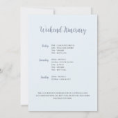 Winter Bachelorette Wochenende im Waldgebiet Einladung (Rückseite)