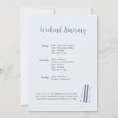 Winter Bacheloretto Skiwoche Unterkunft Einladung (Rückseite)