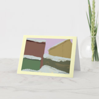 Winter Backyard Feiertagskarte