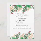 Winter Bald zu Eltern Schwangerschaftsankündigung Ankündigung (Vorderseite)