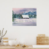 WINTER BARN by SHARON SHARPE Poster (Küche)