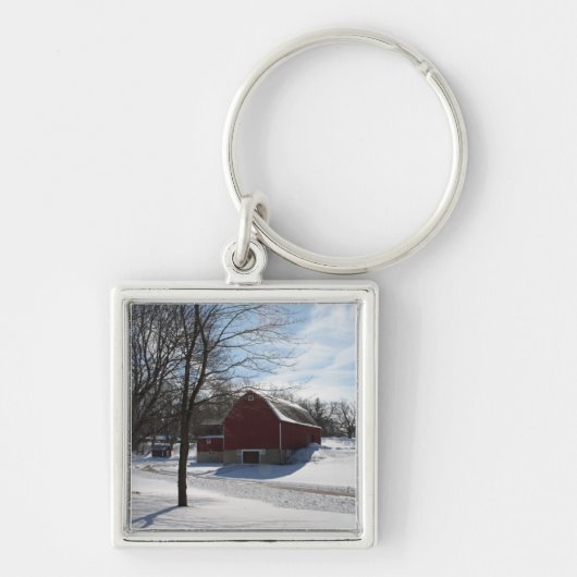 Winter Barn Schlüsselanhänger (Vorne)