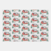 Winter-Barnbahn & LKW Trio Geschenkpapier Set (Vorderseite 2)