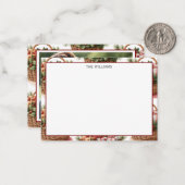 Winter Basket Photo Note Card Mitteilungskarte (Vorderseite/Rückseite Beispiel)