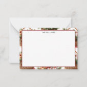 Winter Basket Photo Note Card Mitteilungskarte (Vorderseite)
