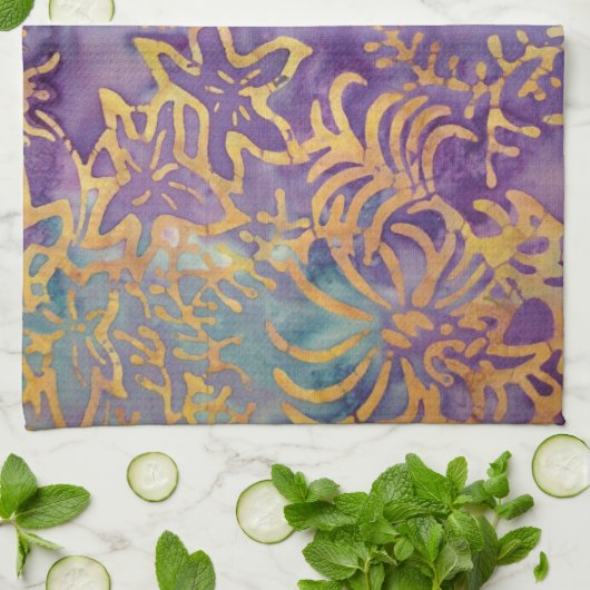 Winter Batik Geschirrtuch (Gefaltet)