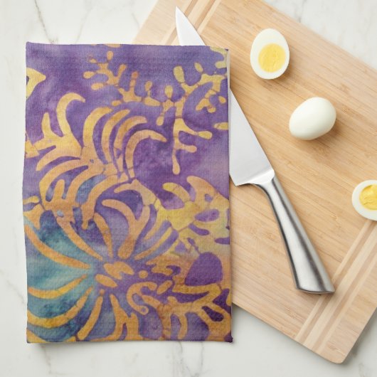 Winter Batik Geschirrtuch (Viertel Falte)