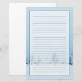 Winter-Bauernhof Briefpapier (Vorne/Hinten)