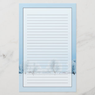 Winter-Bauernhof Briefpapier