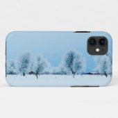 Winter-Bauernhof Case-Mate iPhone Hülle (Rückseite (Horizontal))
