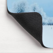 Winter-Bauernhof Mousepad (Ecke)