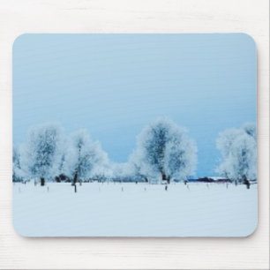 Winter-Bauernhof Mousepad