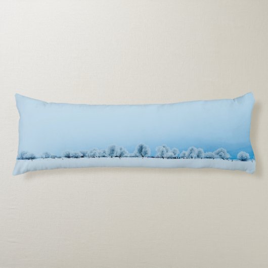 Winter-Bauernhof Seitenschläferkissen (Vorderseite)