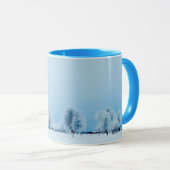 Winter-Bauernhof Tasse (VorderseiteRechts)