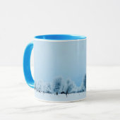 Winter-Bauernhof Tasse (Vorderseite Links)