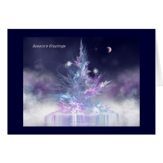 Winter-Baum-Karte (Vorderseite (Horizontal))