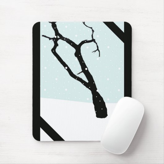Winter-Baum Mousepad (Mit Mouse)