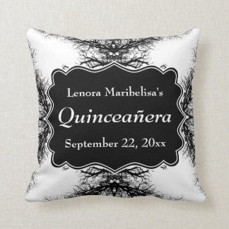 Winter-Baum-Muster Quinceanera Kissen