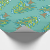 Winter-Bäume Geschenkpapier (Ecke)