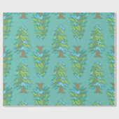 Winter-Bäume Geschenkpapier (Flach)