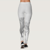 Winter-Bäume Leggings (Rückseite)