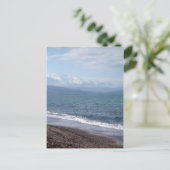 Winter Beach Postkarte (Stehend Vorderseite)