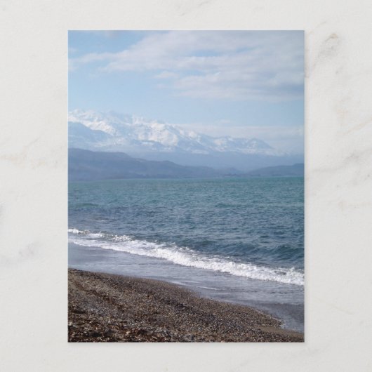 Winter Beach Postkarte (Vorderseite)