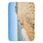 Winter Beach Scene Bath Mat Badematte (Vorderseite Vertikal)