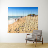 Winter Beach Scene Tapestry Wandteppich (Beispiel (Horizontal))