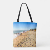 Winter Beach Scene Tasche (Rückseite)