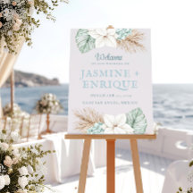 Winter Beach Wedding Willkommen