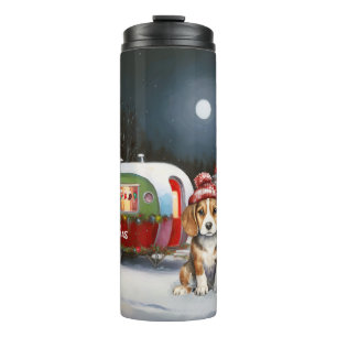 Winter-Beagle-Caravan-Weihnachtsabenteuer  Thermosbecher