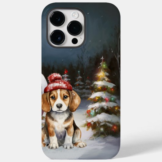 Winter Beagle Karawan Weihnachtsabenteuer Case-Mate iPhone Hülle (Rückseite)