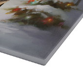 Winter Beagle Karawan Weihnachtsabenteuer Schneidebrett (Ecke)