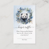 Winter Bear Baby Dusche Windelwanne Begleitkarte (Vorderseite)