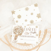 Winter Bear Baby Dusche Windelwanne Begleitkarte