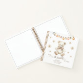 Winter Bear Baby mit kalter Außendusche Notizblock (Innenseite)