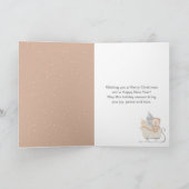 Winter Bear Brown Sleigh Frohe Weihnachten (Innenseite)