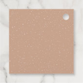 Winter Bear Brown Sleigh Frohe Weihnachten Geschenkanhänger (Rückseite)