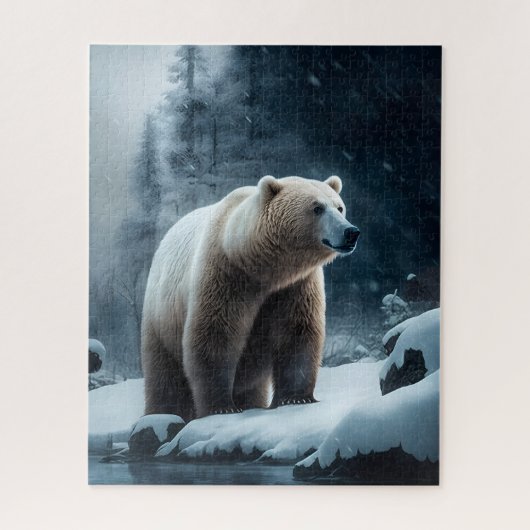 Winter Bear Jigsaw Puzzle (Vertikal)