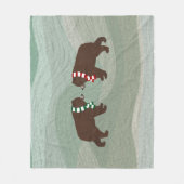 Winter Bears Fleece Blanket (Vorderseite)