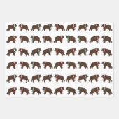 Winter Bears Wrapping Paper Sheets Geschenkpapier Set (Vorderseite 3)