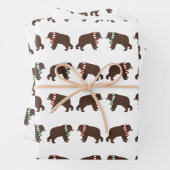 Winter Bears Wrapping Paper Sheets Geschenkpapier Set (Beispiel)