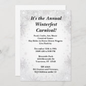 Winter Beauty Weihnachtsfest Party Einladung (Vorne/Hinten)