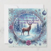 Winter Beauty Weihnachtskarte Feiertagskarte (Vorderseite)
