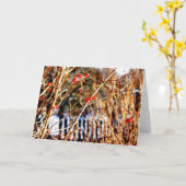 Winter-Beere Notecards Karte (Gelbe Blume)