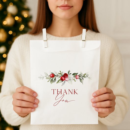 Winter-Beeren-Dankeschön Geschenktütchen