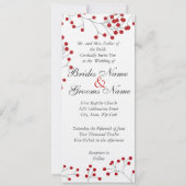 Winter-Beeren-Einladung hoch Einladung (Rückseite)