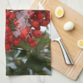 Winter-Beeren Küchentuch (Viertel Falte)